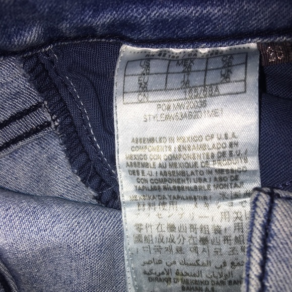 GUESS VINTAGE DISTRESSED METALLIC PAINT JEANS - Picture 4 of 4